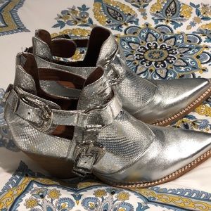Silver Jeffrey Campbell boots